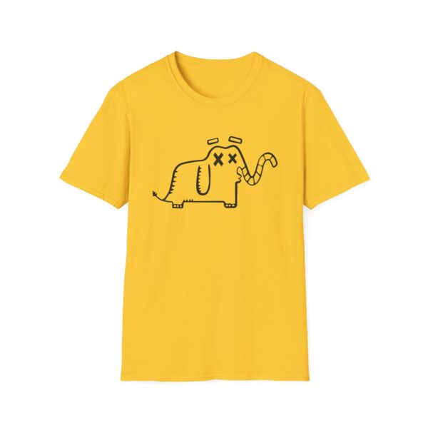 T-Shirt Unisex - Blacked-Out Elephant - Image 5