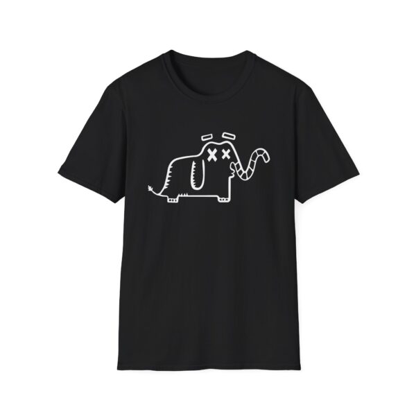 T-Shirt Unisex - Blacked-Out Elephant - Image 4