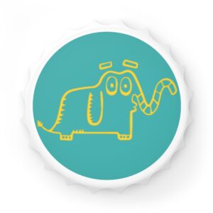 Magnetic Bottle Opener - Pop Art Elephant